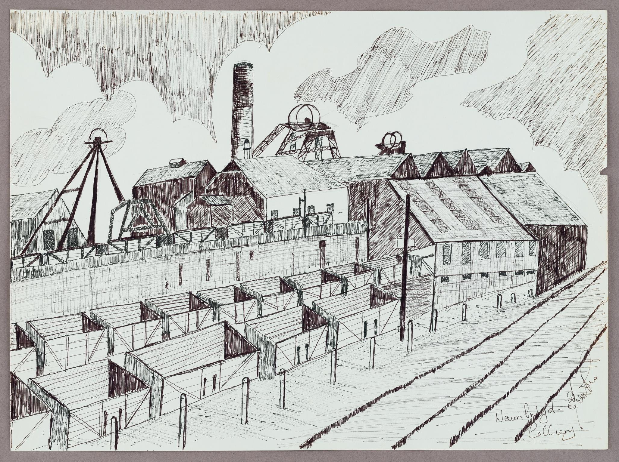 Waunlwyd Colliery (drawing)