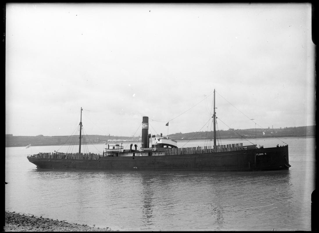 S.S. FLORA H., glass negative