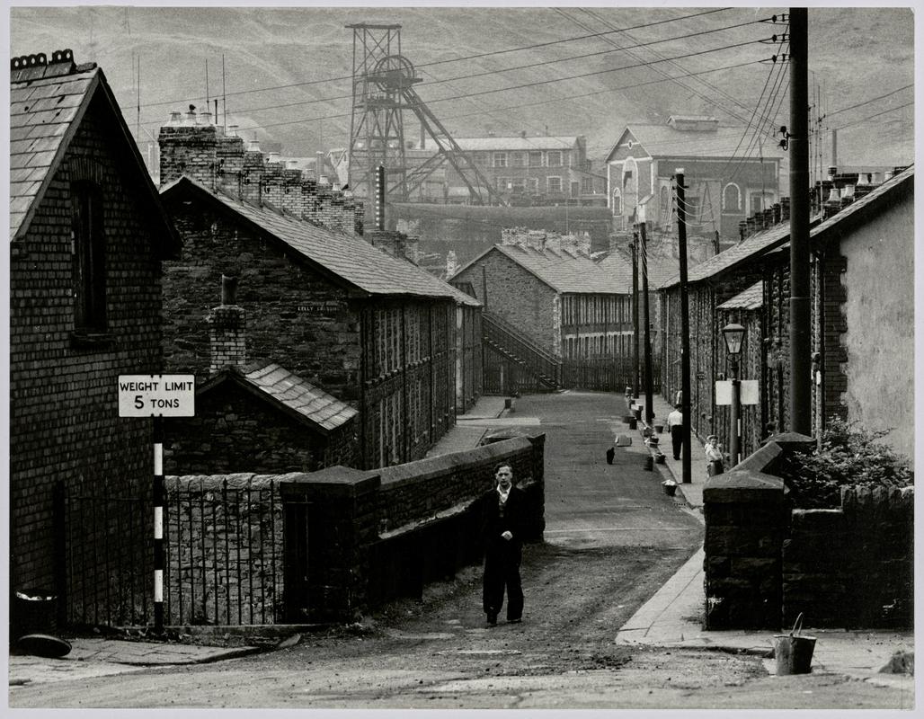 &quot;Rhondda, South wales, 1955 - &#039;Mining Review&#039; &quot; - Photograph of steelworks and South Wales