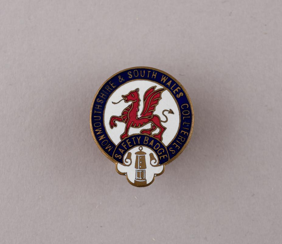 Monmouthshire &amp; South Wales Collieries Safety Badge