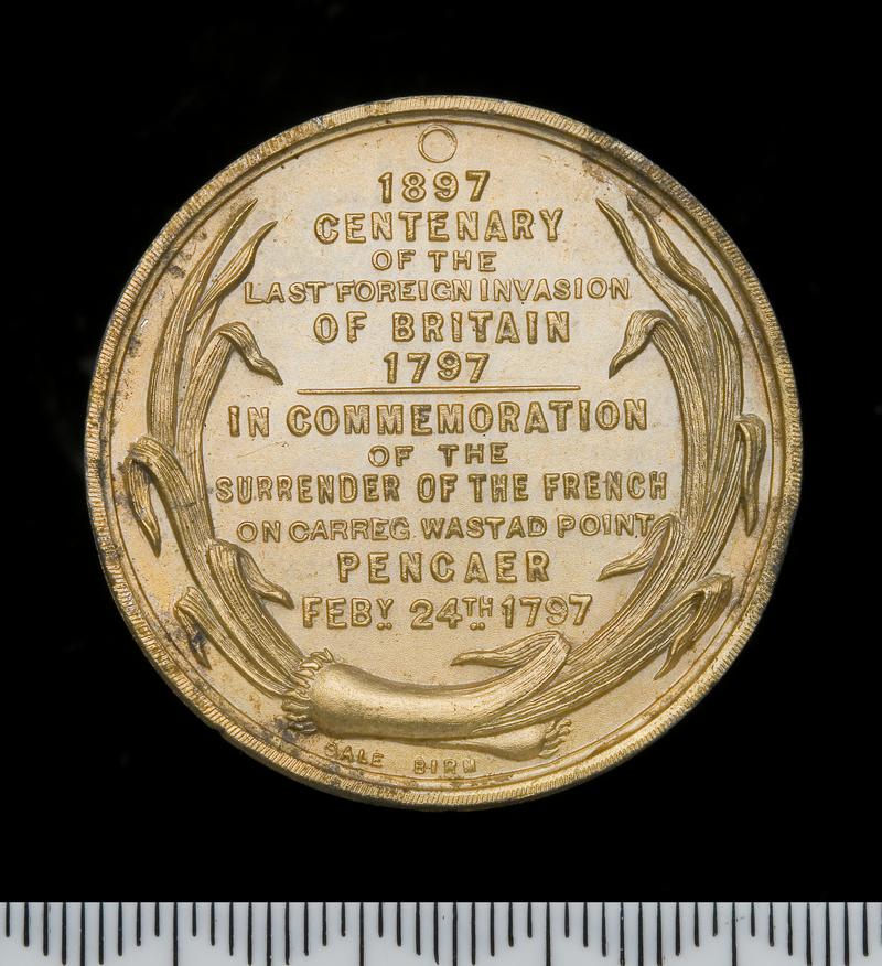 Medal; Fishguard invasion centenary
