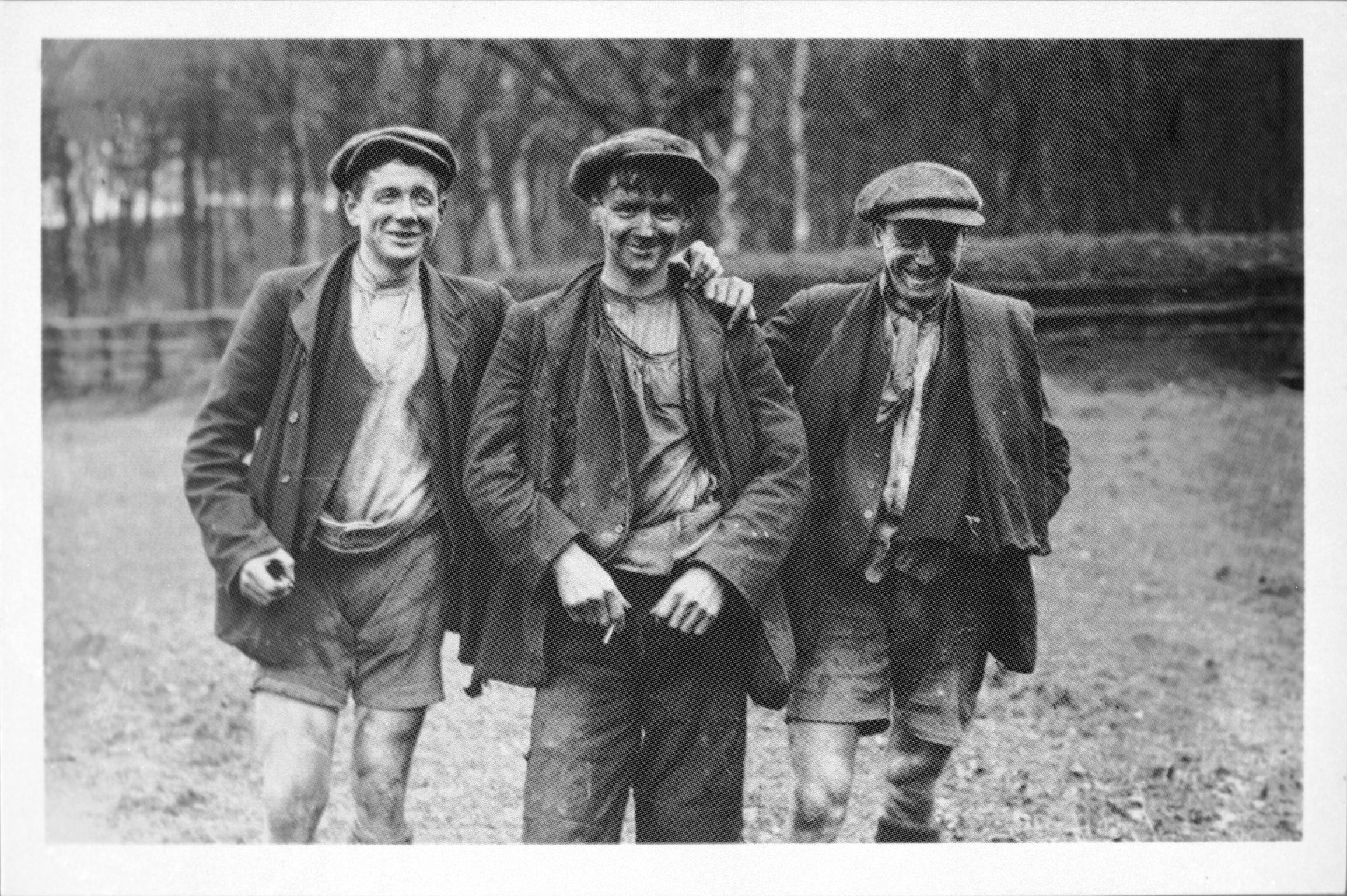 Coal strike, 1912, postcard