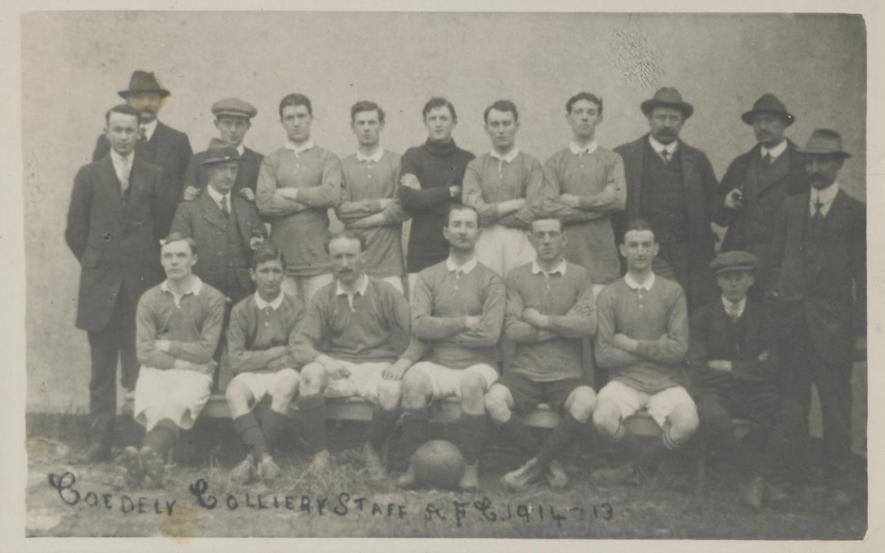 Coedely Colliery Staff A.F.C. team 1914-18