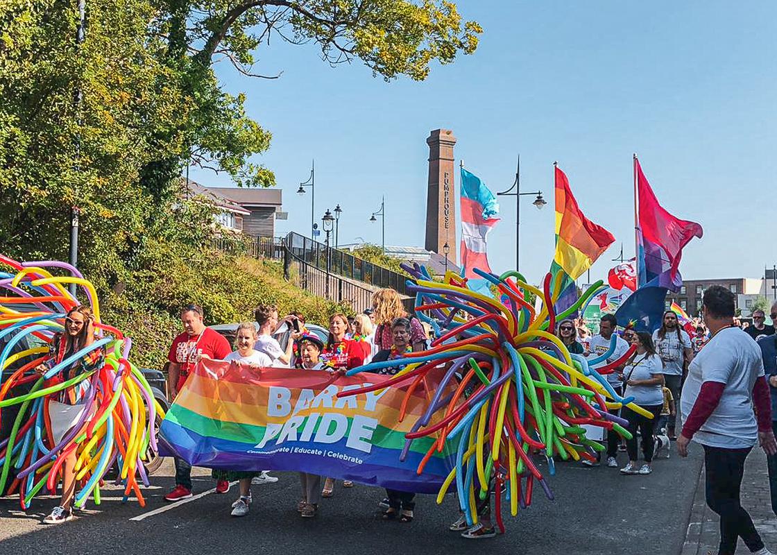Digital photograph taken at the first Barry Pride, 21 September 2019.