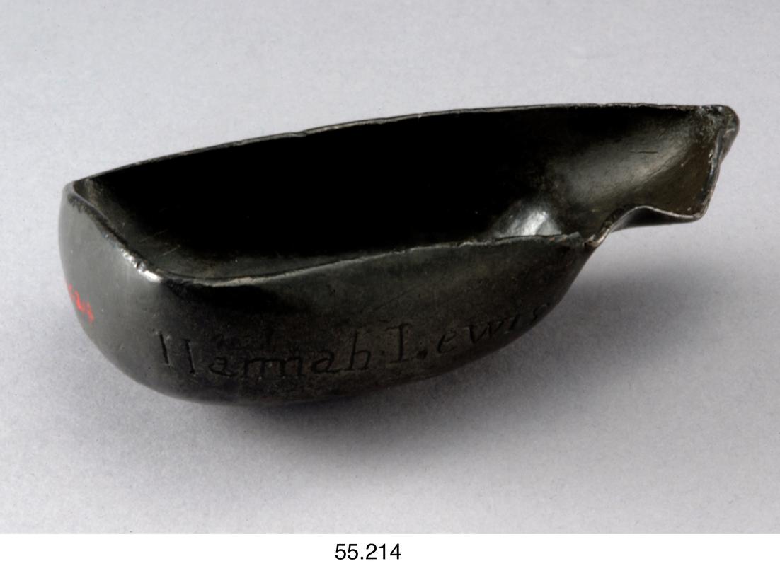 Pap boat, pewter