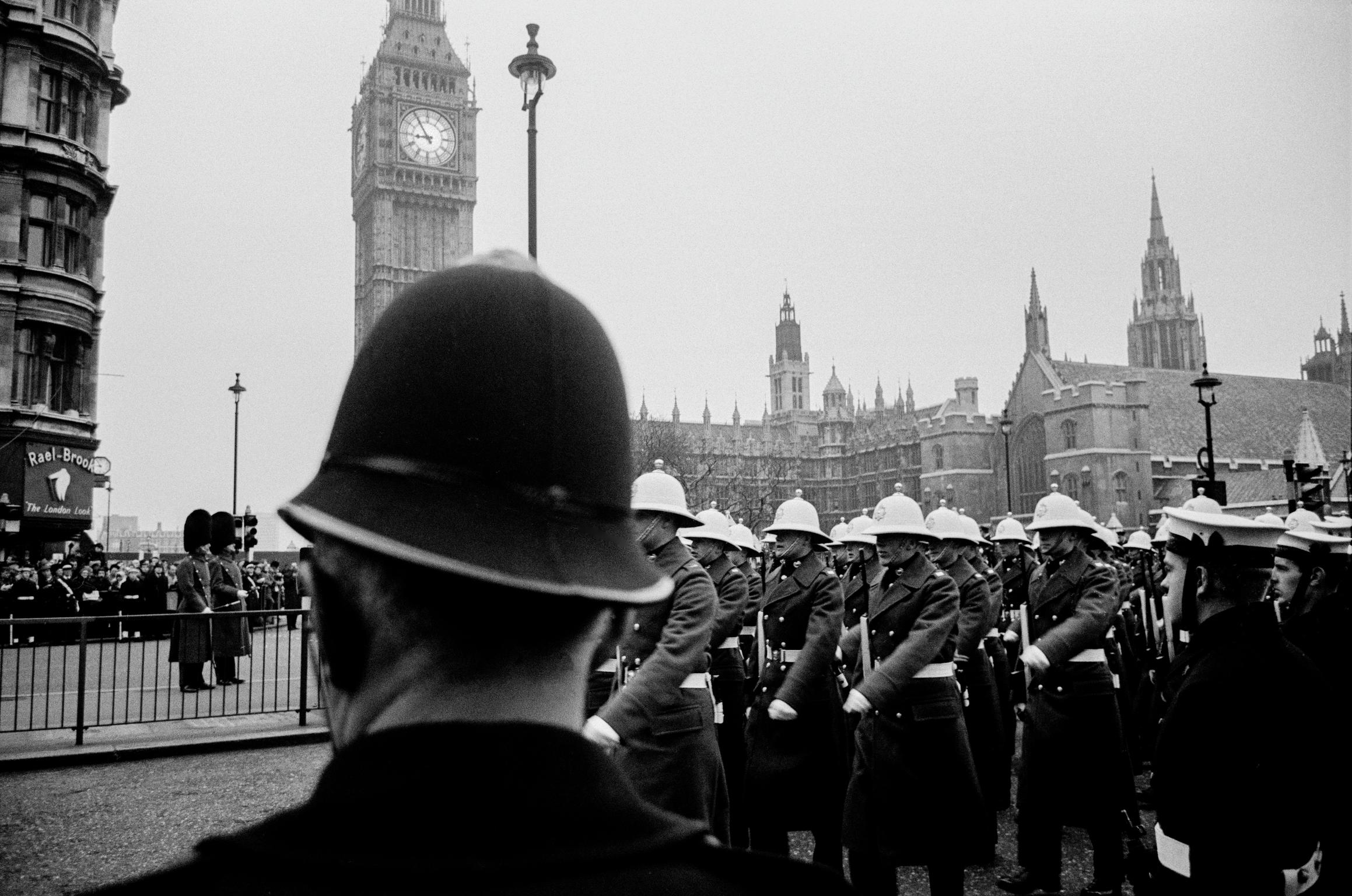 Winston Churchill funeral. Early morning. London, UK