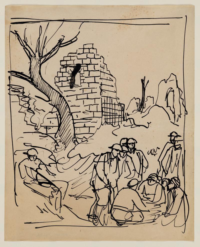 Soldiers amid Ruins