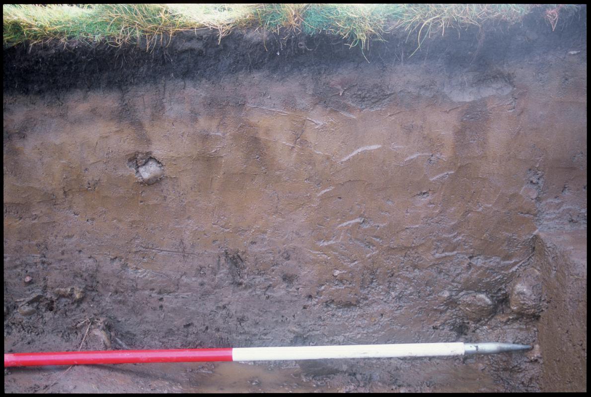 Burry Holms, Gower. 2001 Trench 4. Section at the south of the trench. Sequence shot 7.