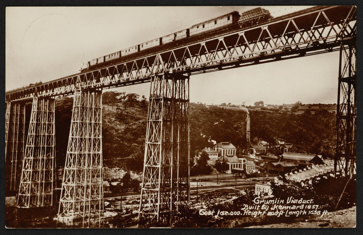Crumlin Viaduct (postcard)