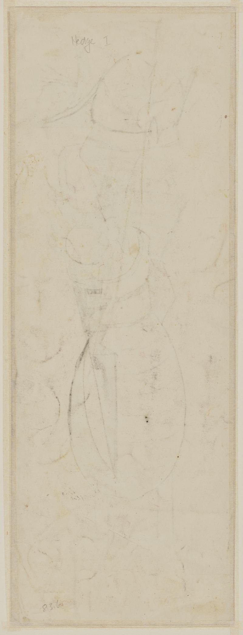 Study for form against a hedge