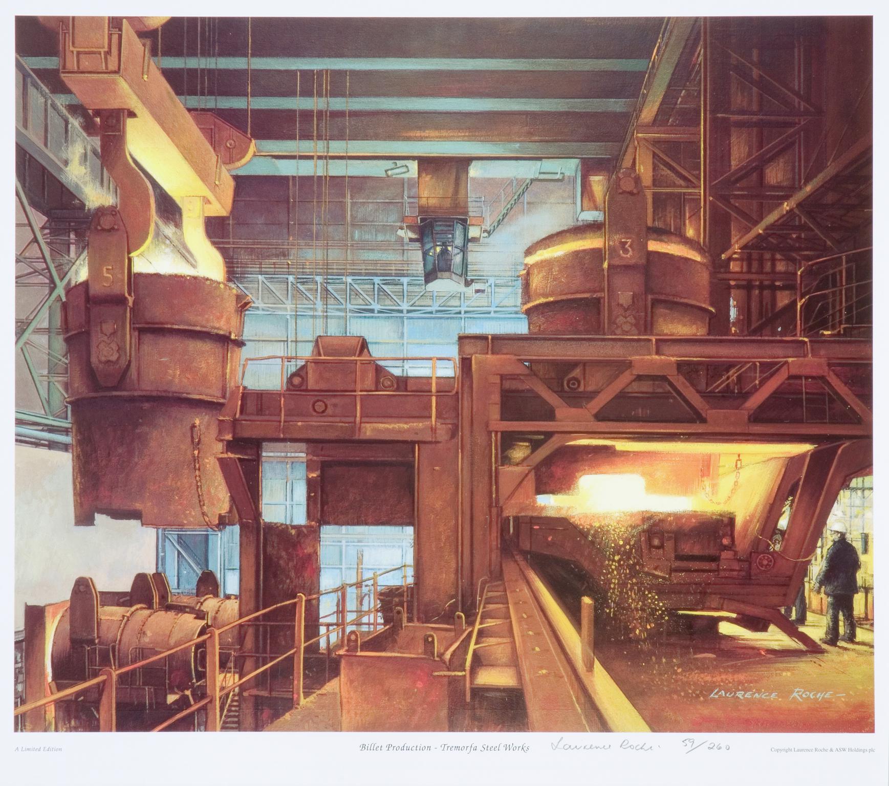 Billet Production - Tremorfa Steel Works (print)
