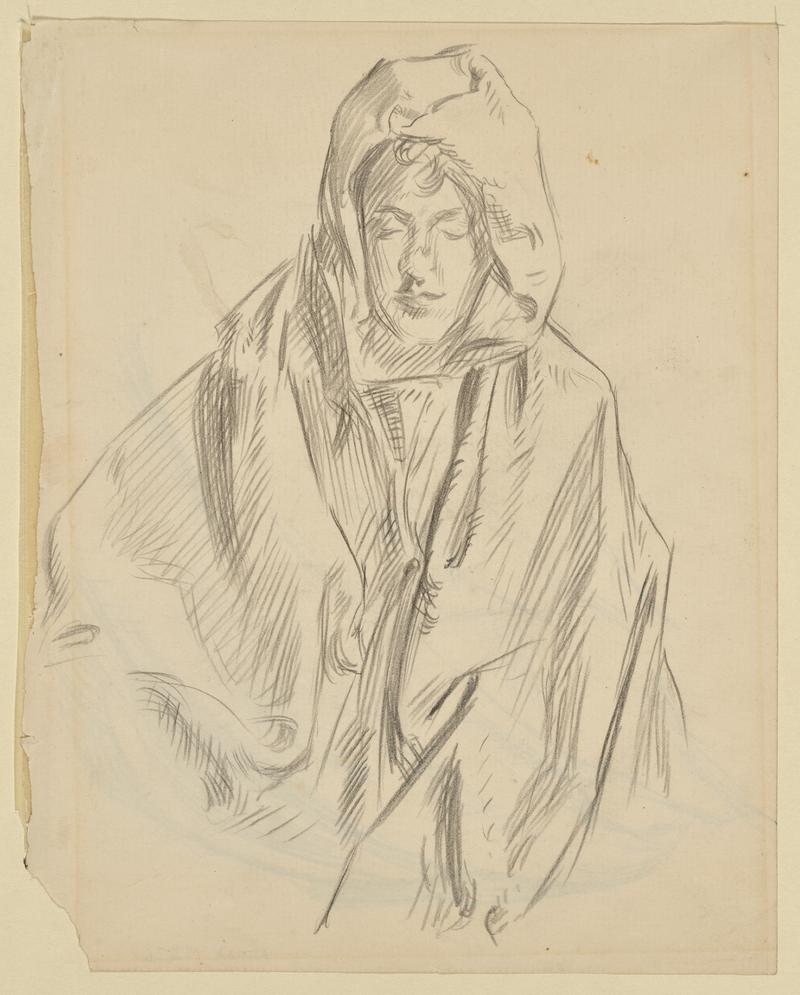 Man wearing a Hood and Cloak