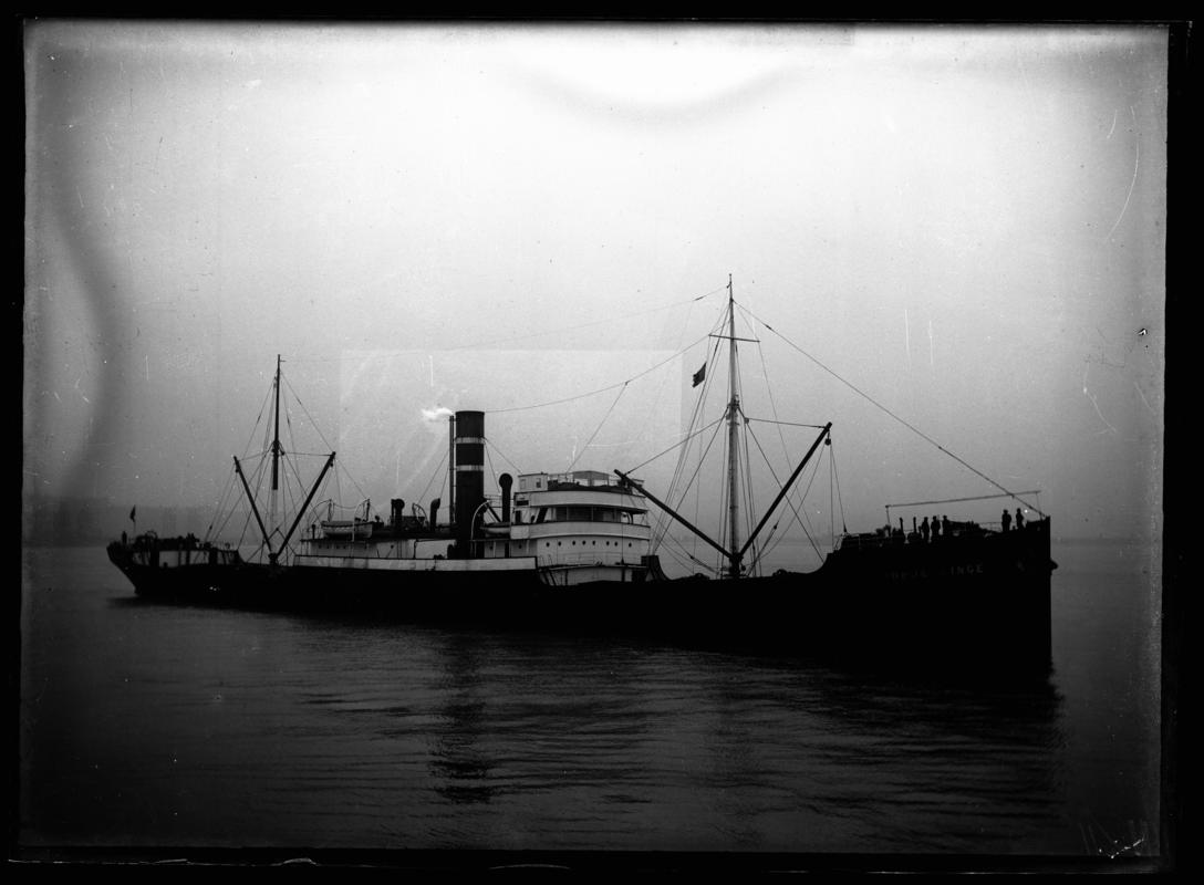 Starboard Broadside view of S.S. NORDEFLYNGE, c.1936.