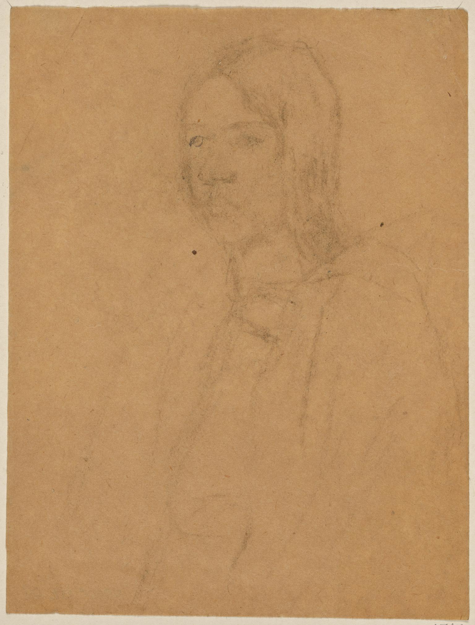 Study of a seated young girl