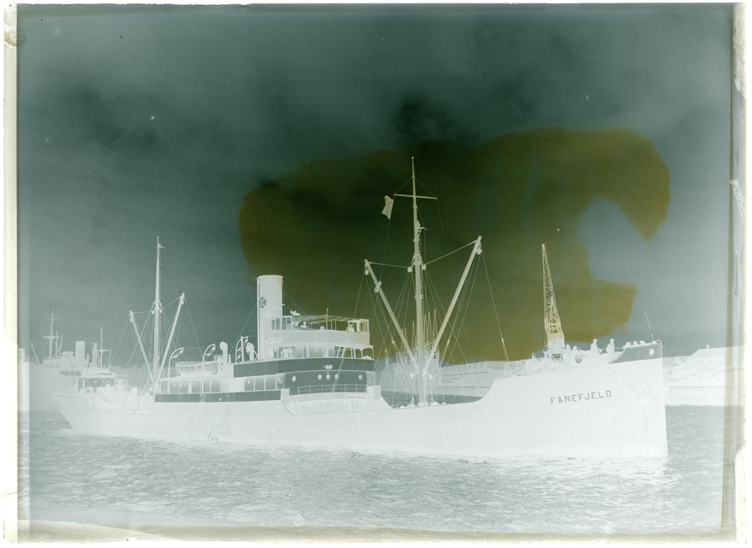 S.S. FANEFJELD, glass negative