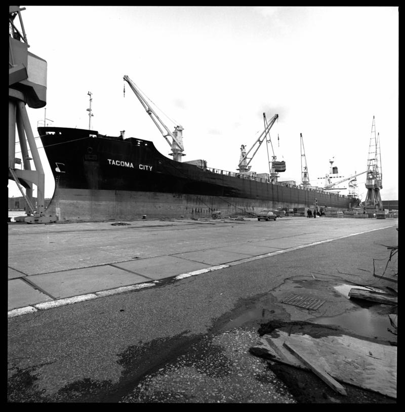 M.V. TACOMA CITY at Queen Alexandra Dock, Cardiff