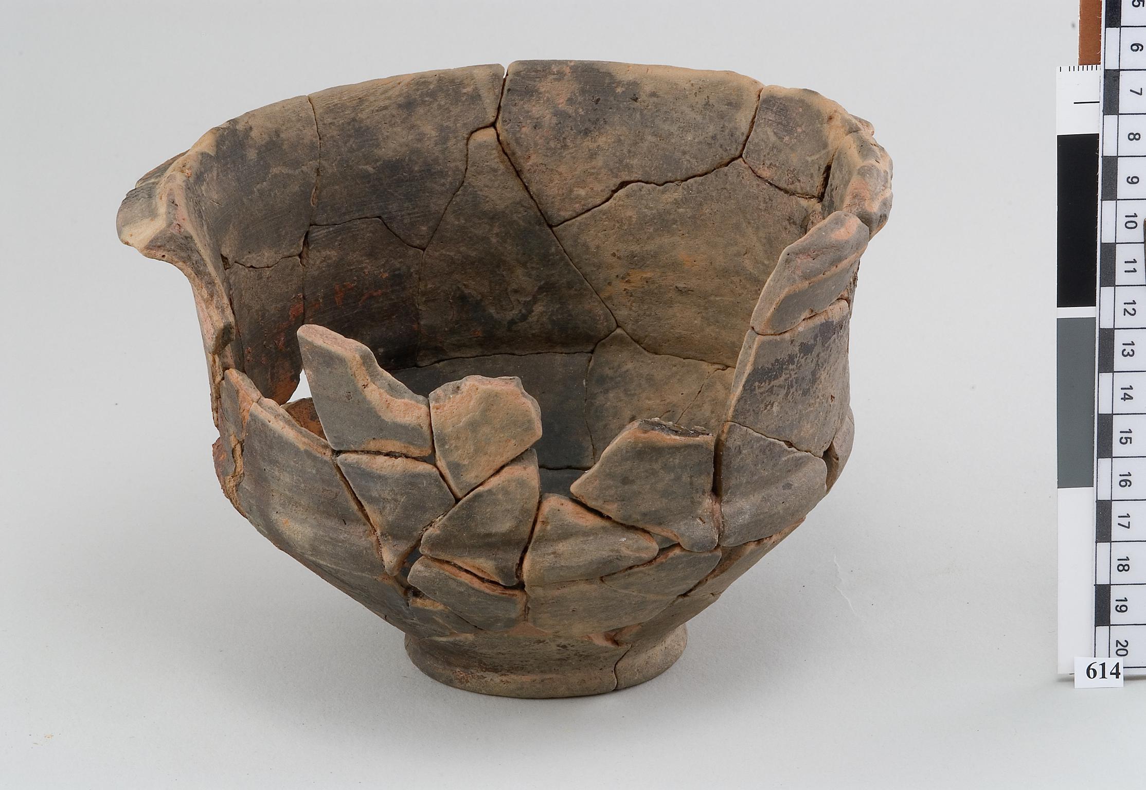 Roman pottery carinated bowl