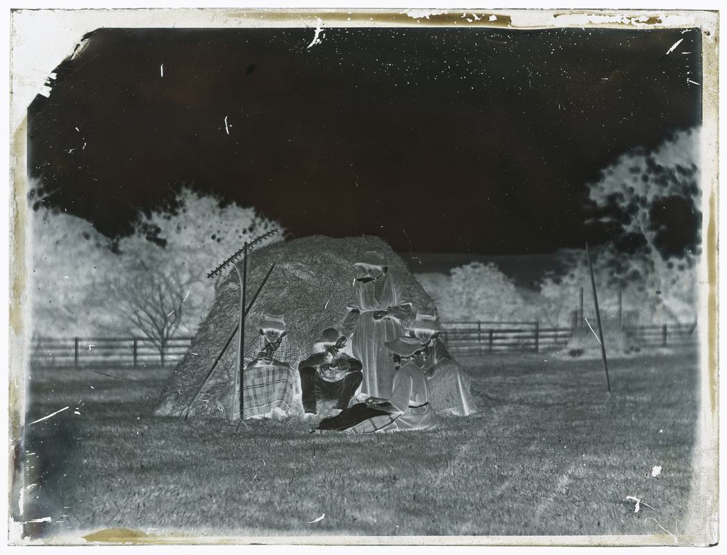Haymakers, glass negative