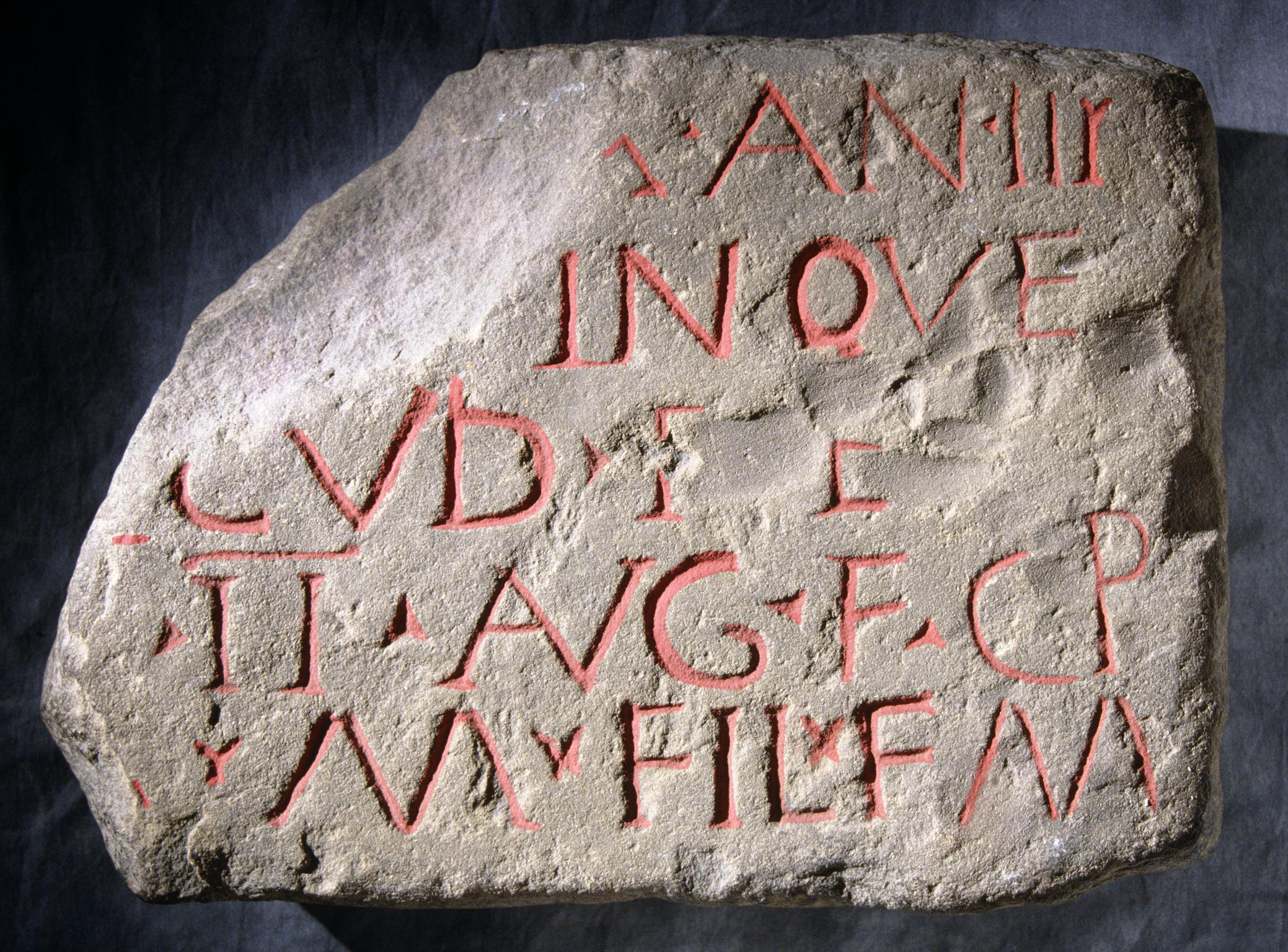 Roman stone tombstone