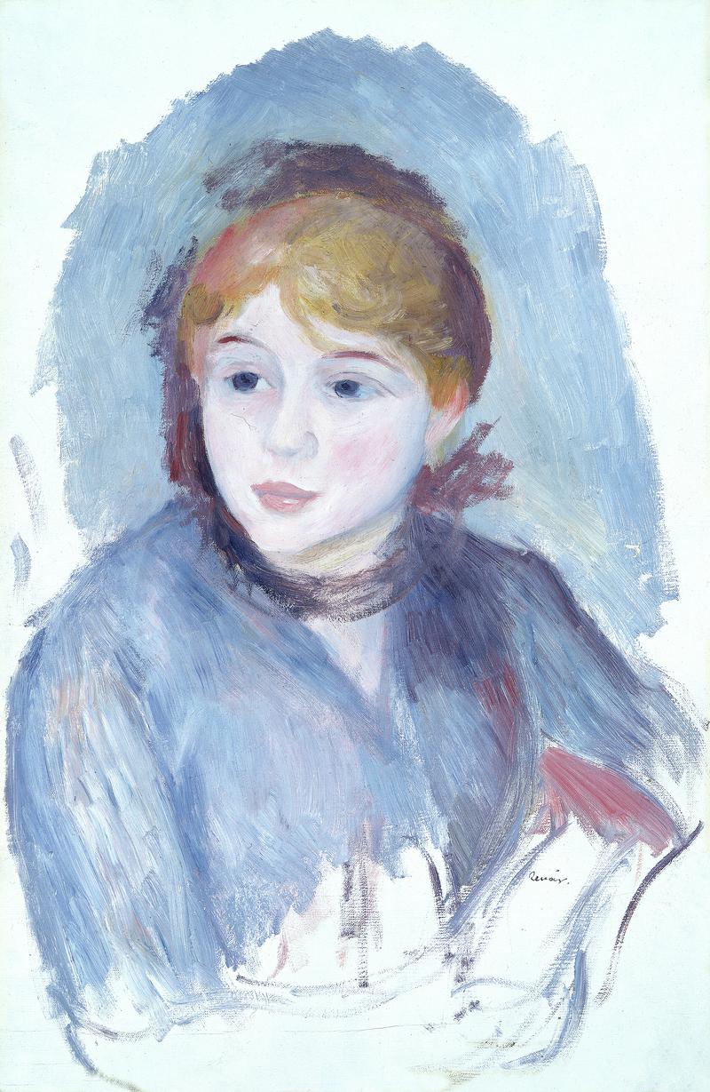 Young girl in blue