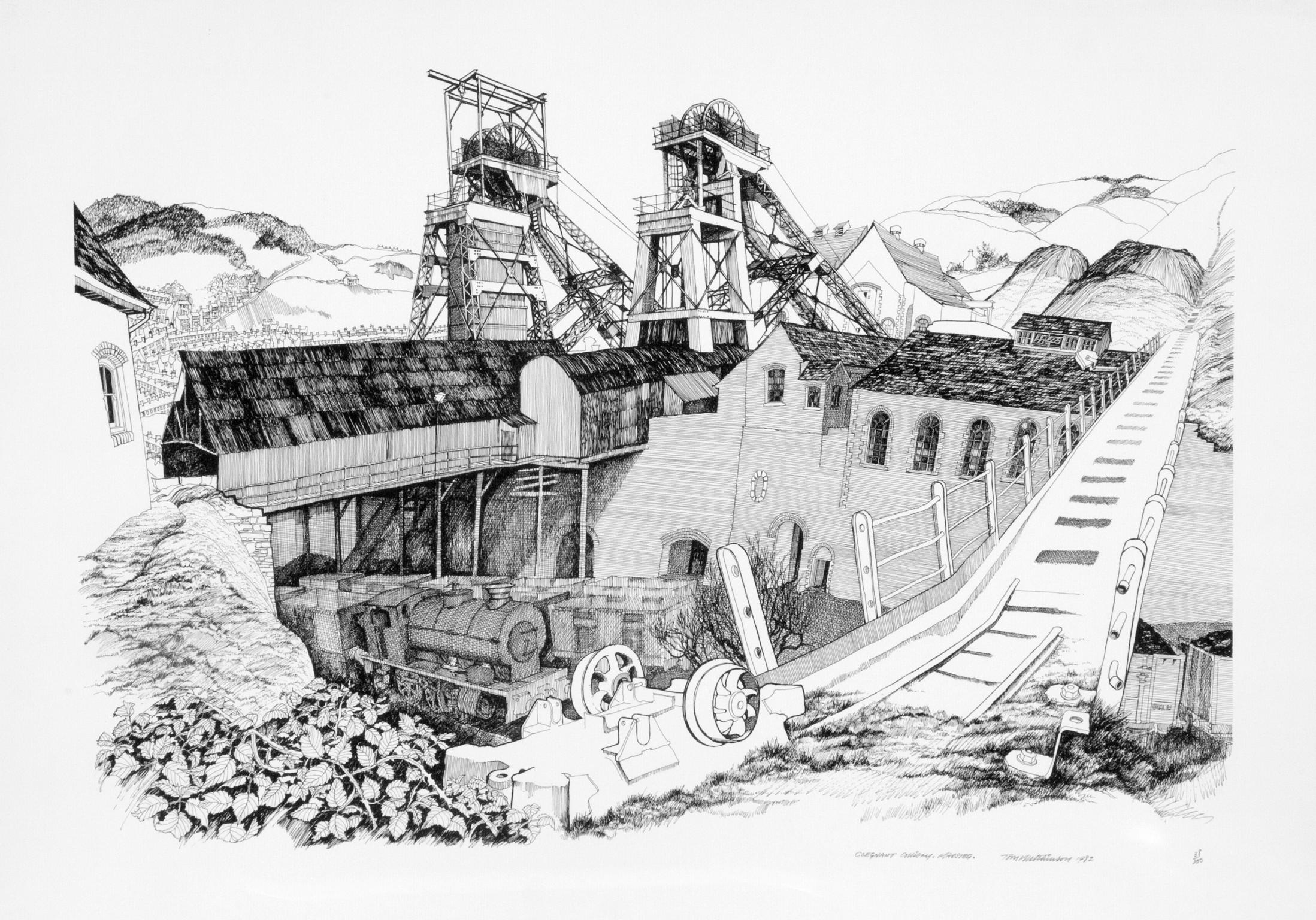 Coegnant Colliery, Maesteg (print)