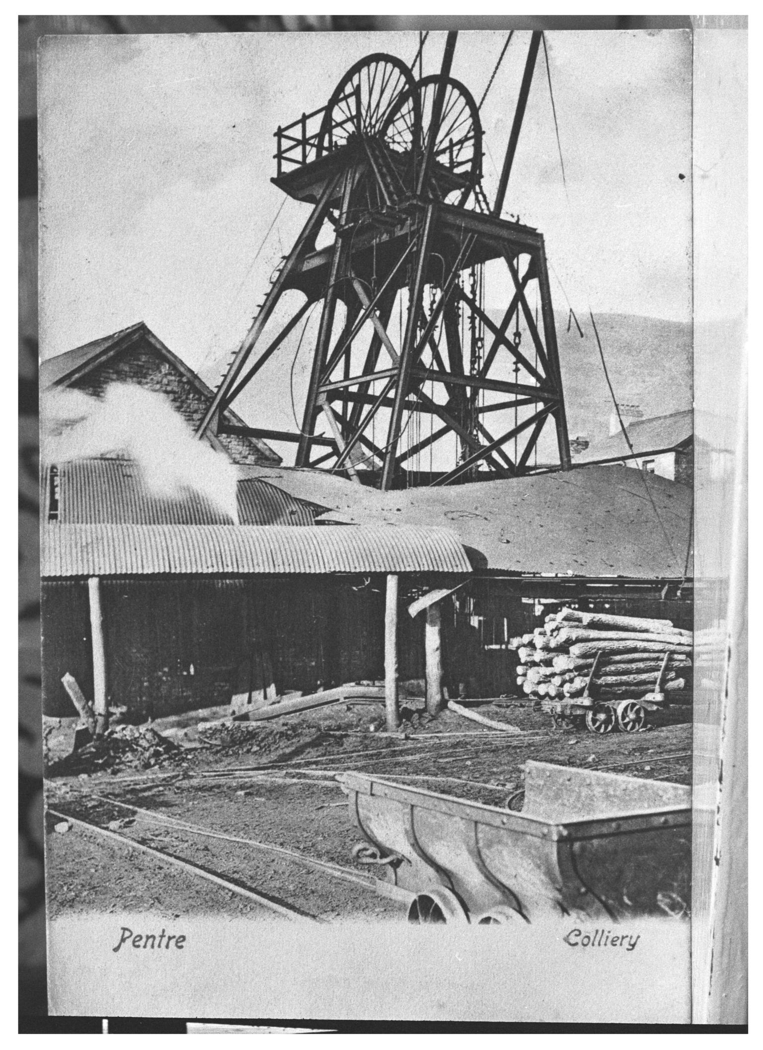 Pentre Colliery, film negative