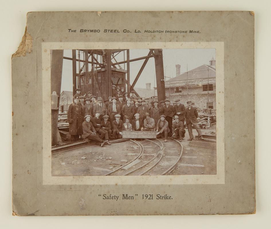 Group of Brymbo Steel Co. Ltd. &quot;Safety Men&quot; during 1921 strike