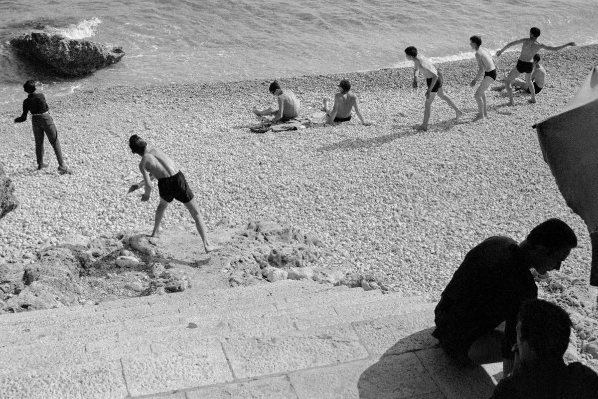 CROATIA (was Yugoslavia). Dubrovnik. The beach. 1964.