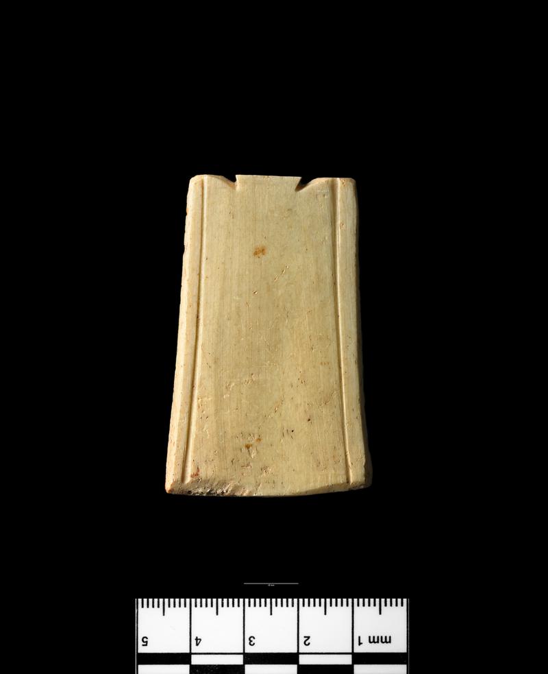 Roman bone scabbard box chape