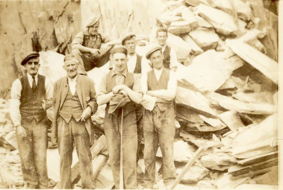 Group of quarrymen, Dinorwig Quarry