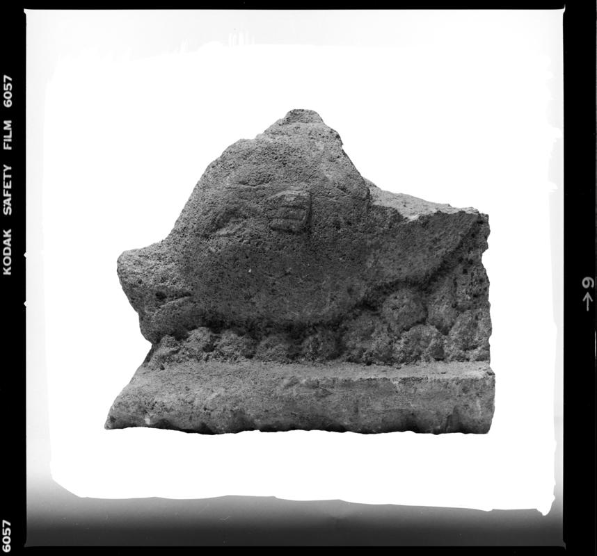 Roman stone fountain spout