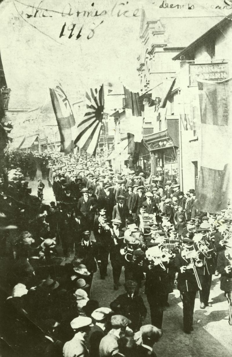 Armistice parade at Blaenavon