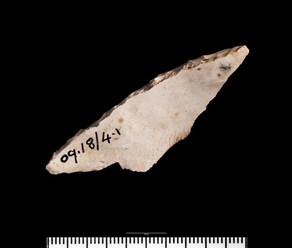 Upper Palaeolithic flint penknife point