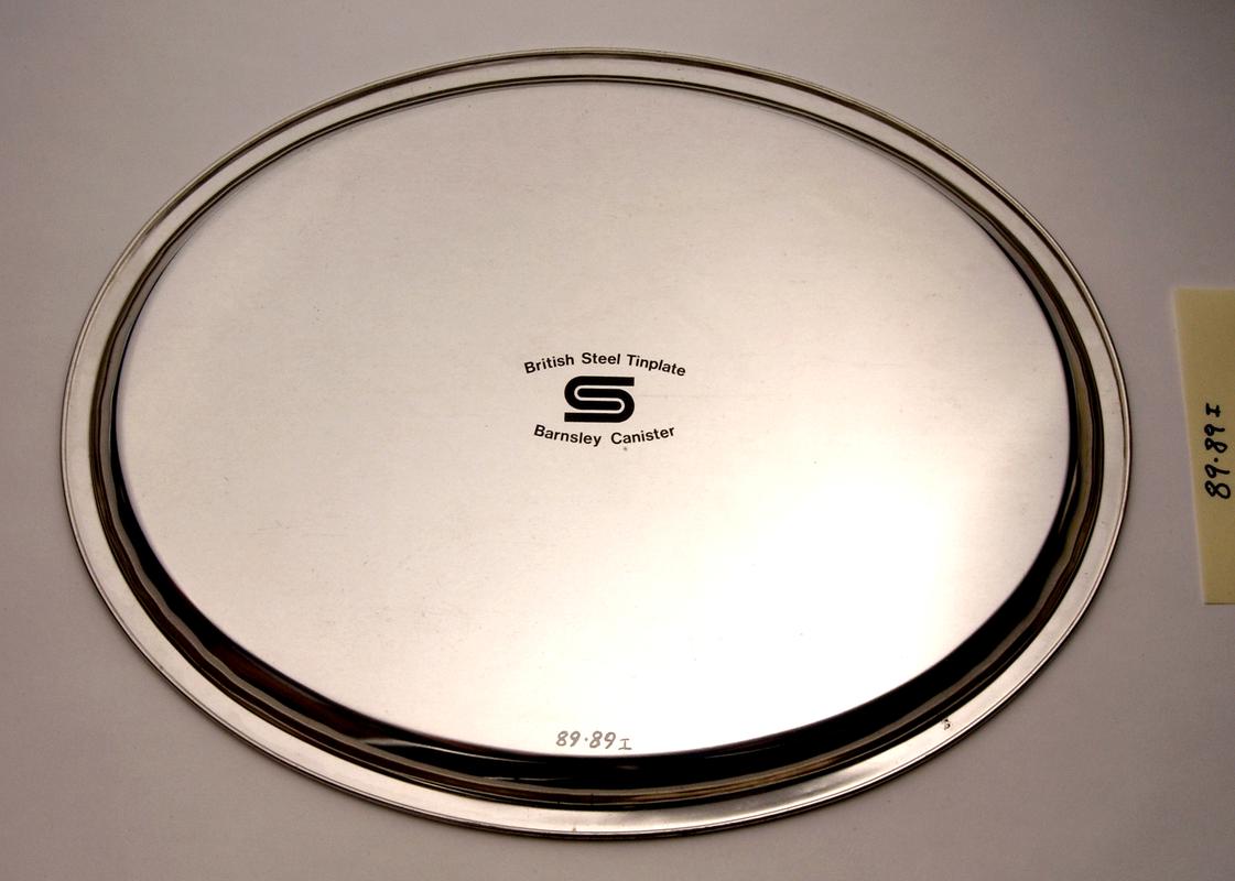 British Steel tinplate tray