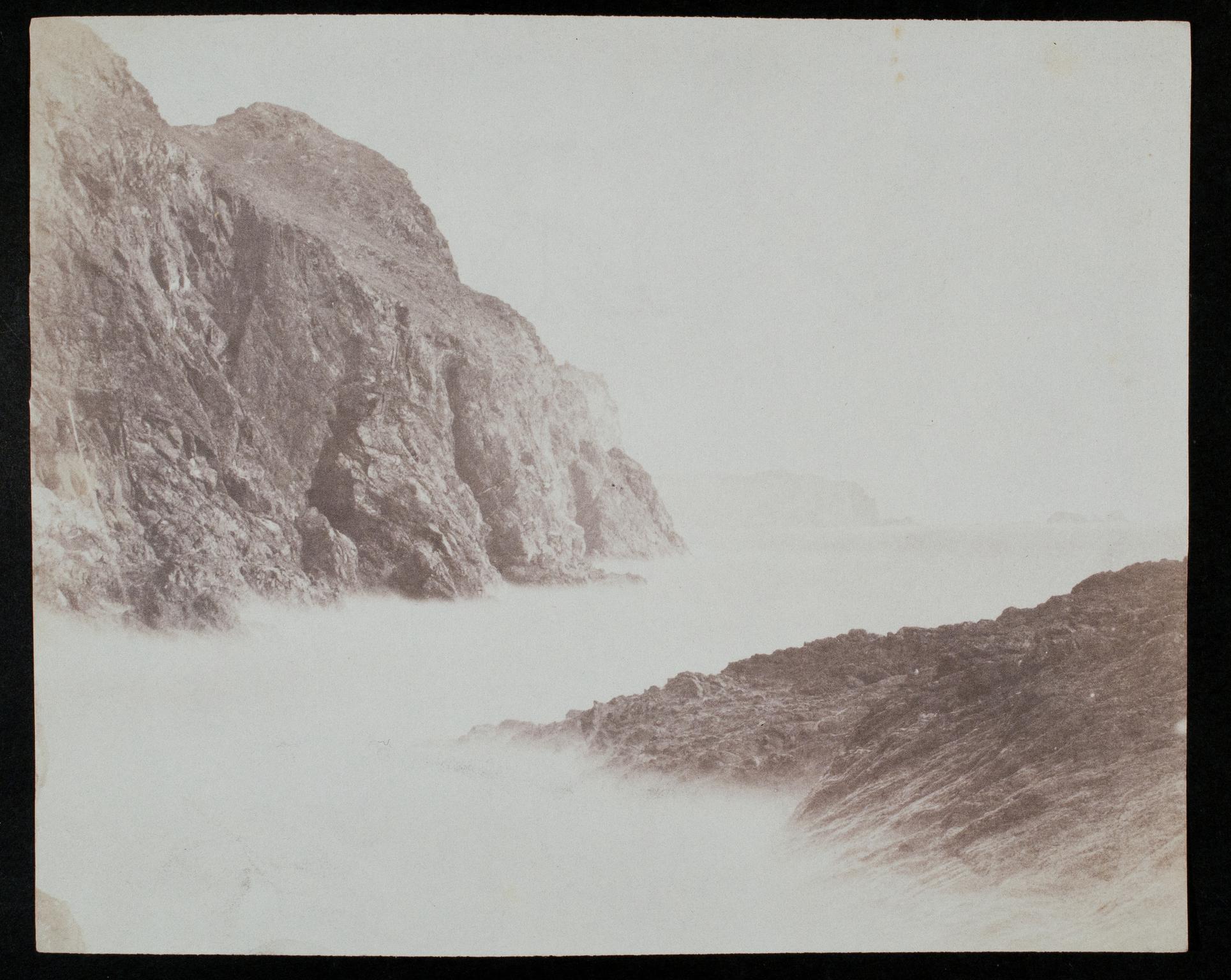 Cliffs and sea, photograph