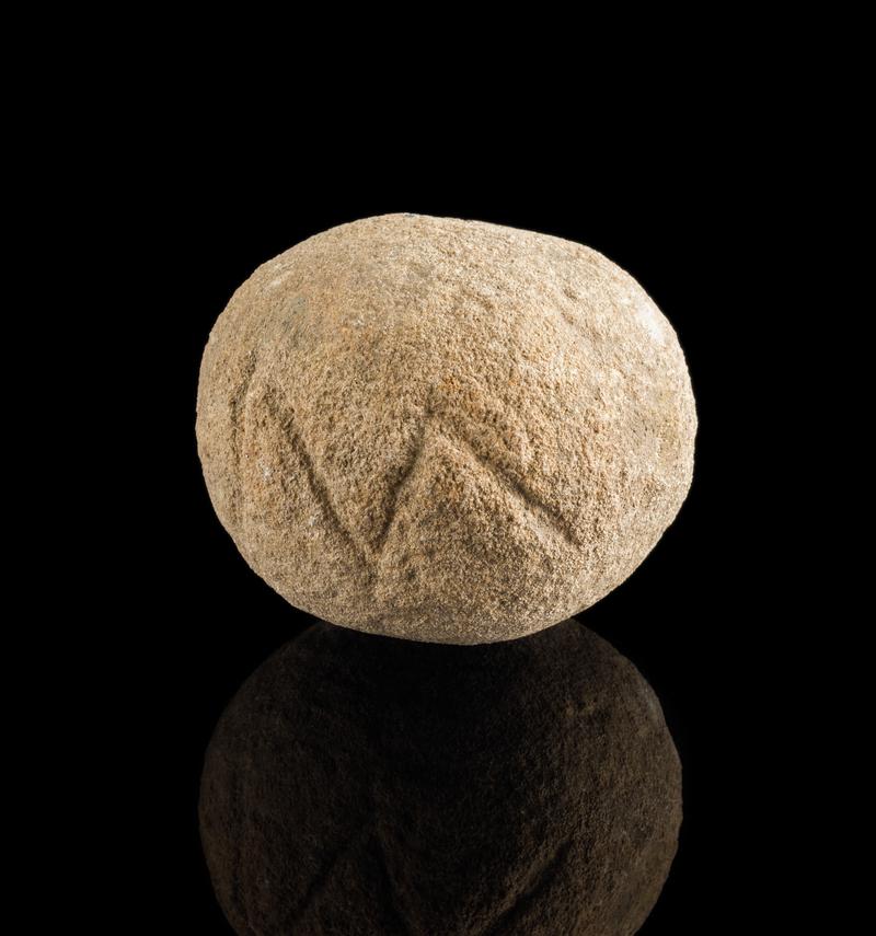 Roman Bath Stone ballista ball