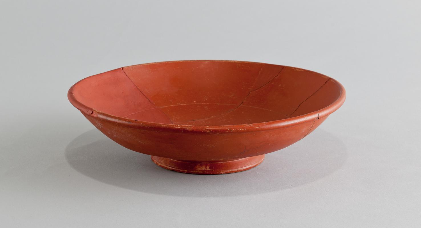 Roman samian bowl, stamped