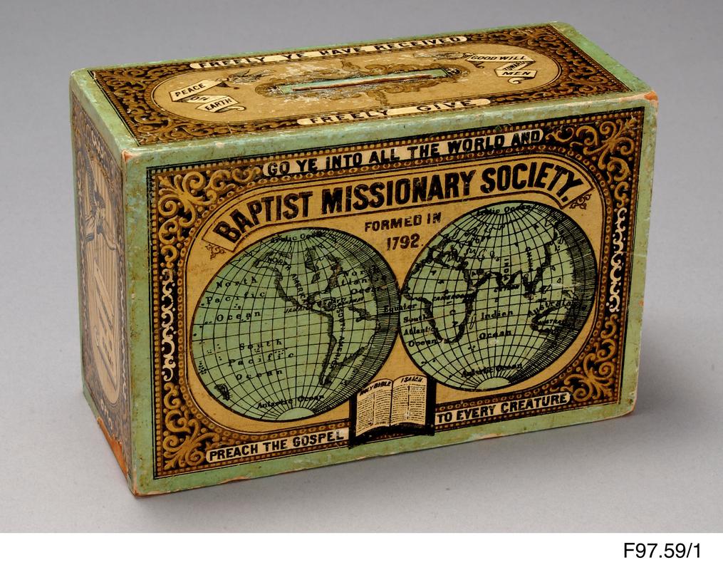 Baptist Missionary Society collection box