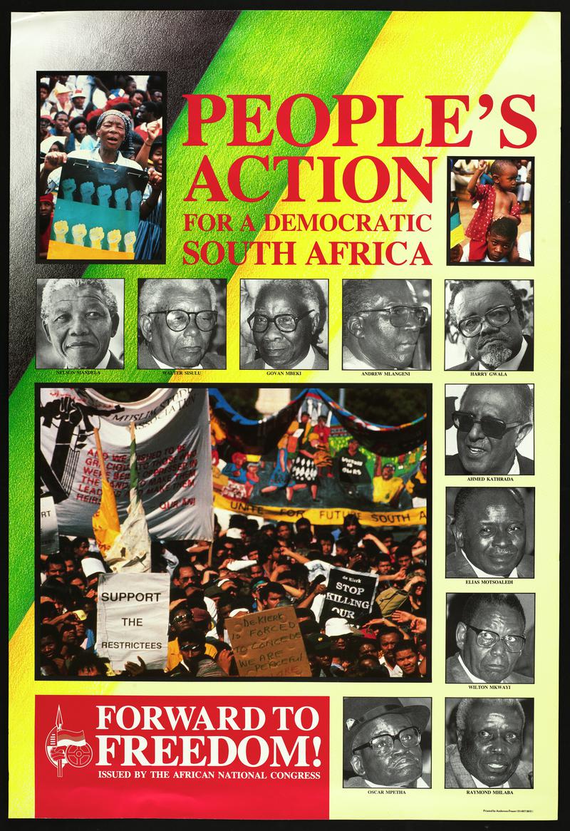 &#039;Poster People&#039;&#039;s Action for a Democratic South Africa.&#039;