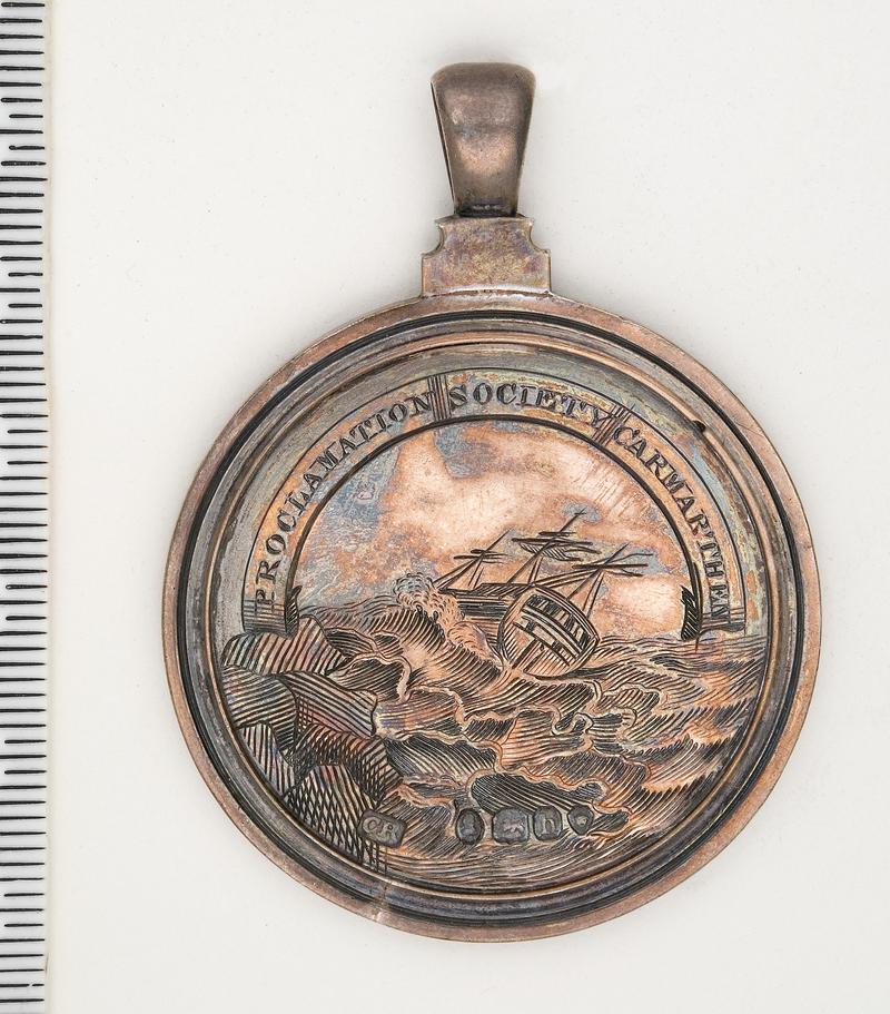 Proclamation Society Camarthen, Silver medal, Nathaniel Phillips Bland