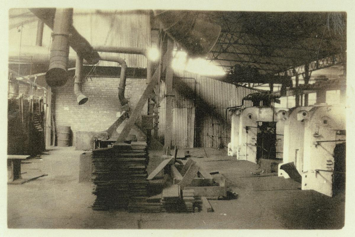 Interior of hot rollings mills at Pontardawe tinplate works (new mills department)