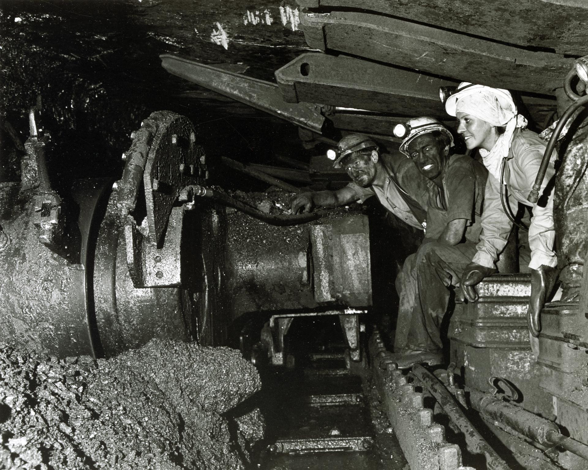 Coal Queen visiting Britannia Colliery, photograph