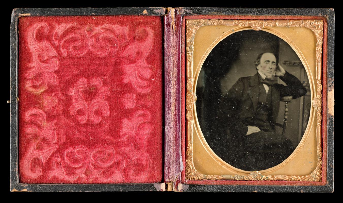 Case with portrait of a man, c.1870-1880