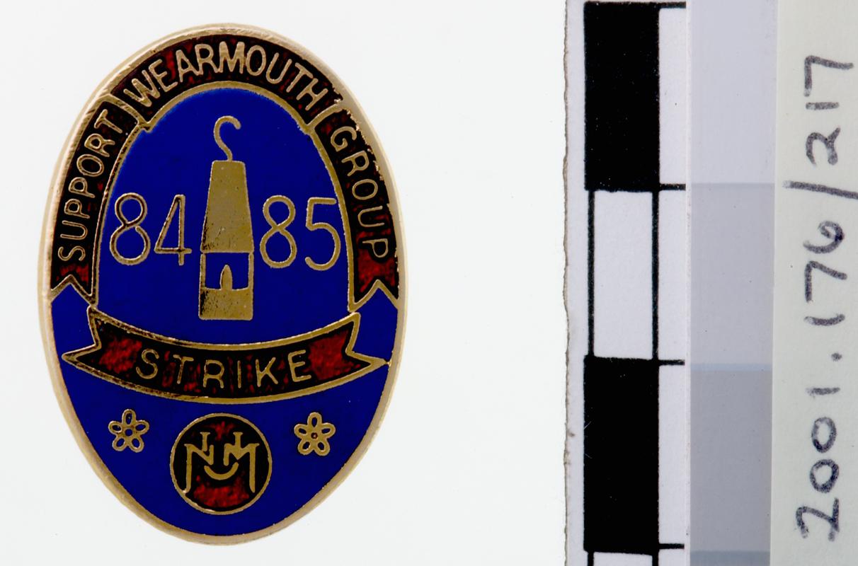 N.U.M Durham Area badge