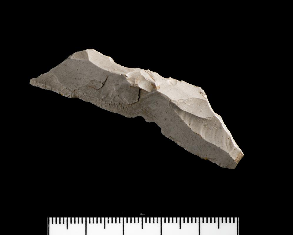 Upper Palaeolithic flint backed blade