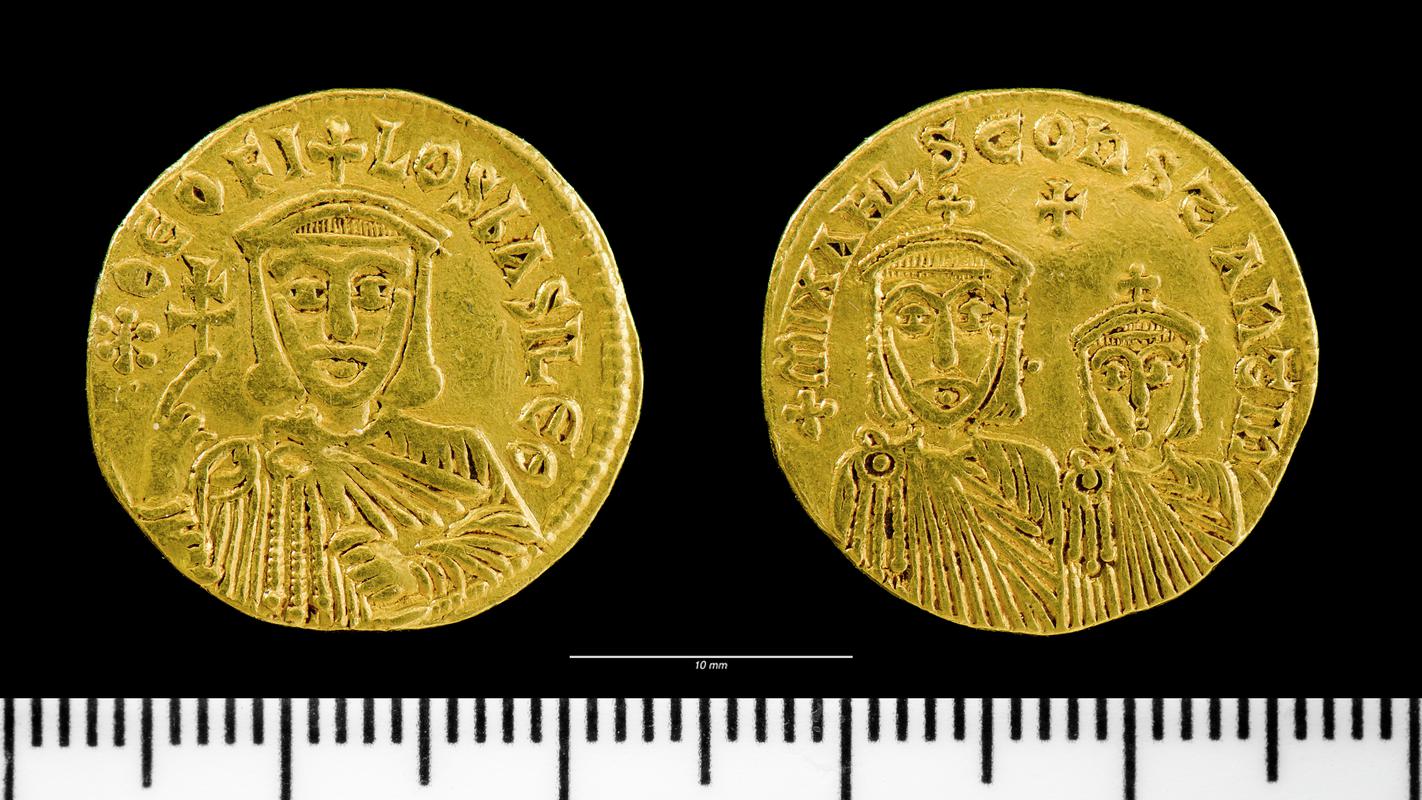 Theophilus, Michael II and Constantine solidus