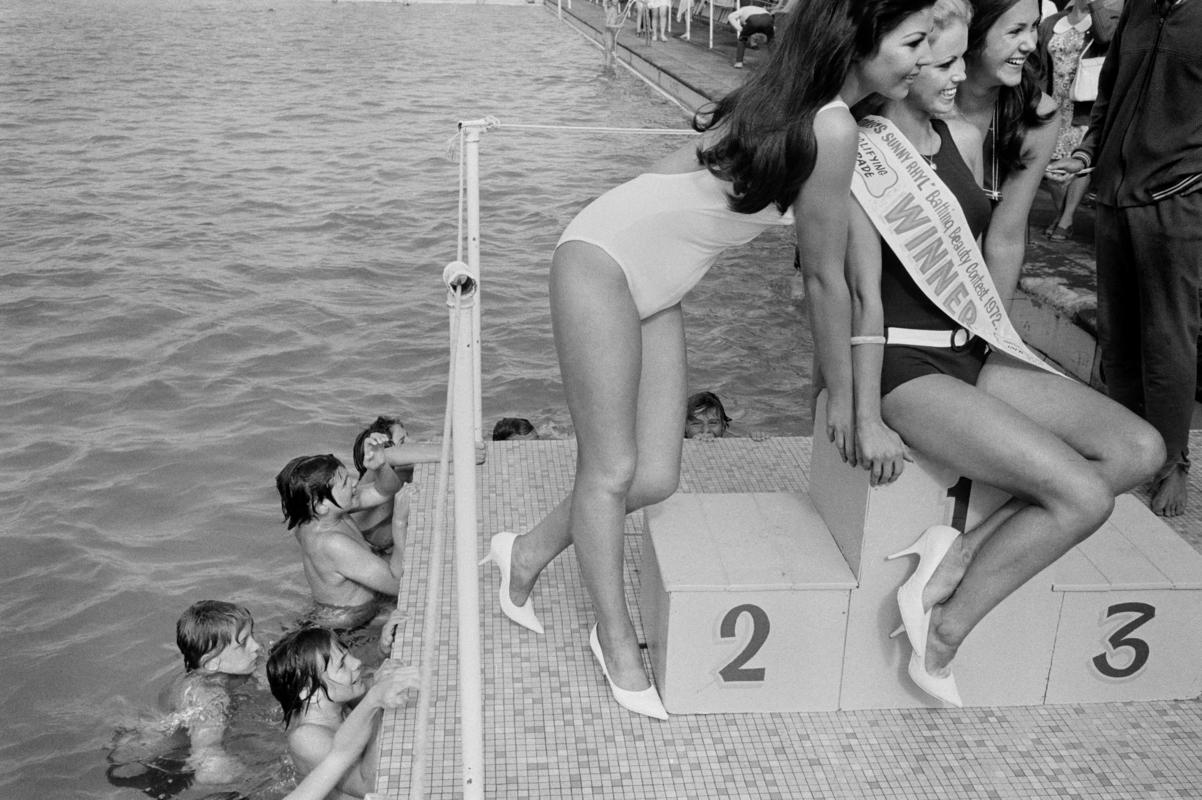 GB. WALES. Rhyl. 1st, 2nd and 3rd in the Miss Sunny Rhyl competition. 1972.