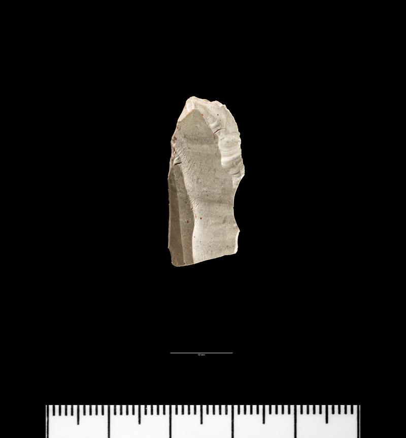 Upper Palaeolithic flint backed blade