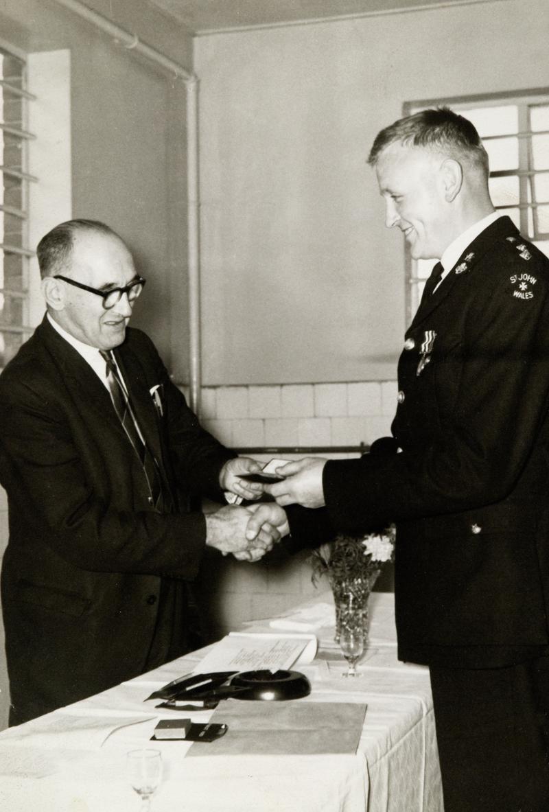 Felix Strenchko Jereb receiving his commendation