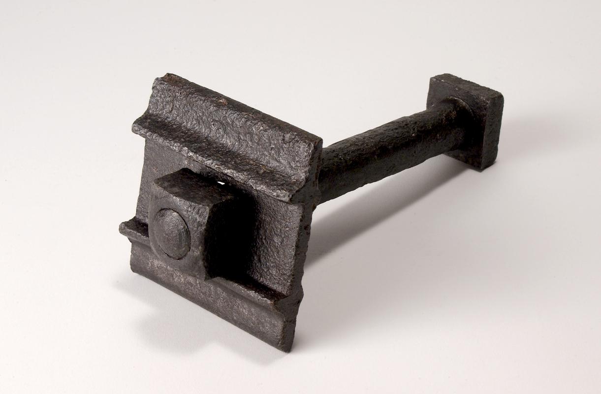 Wrought iron nut, bolt  and plate